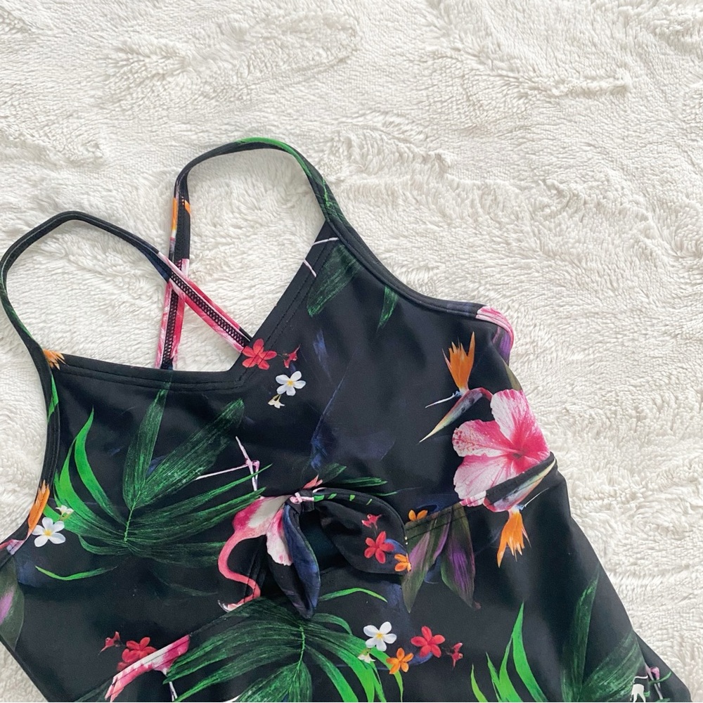 abercrombie kids • tropical one piece swimsuit | 7/8